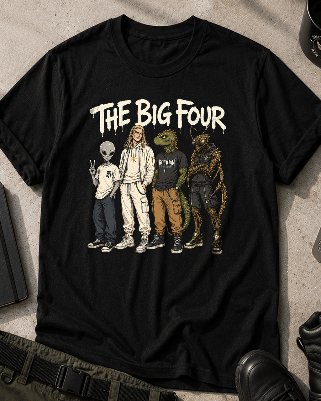 The Big Four Aliens T‑Shirt