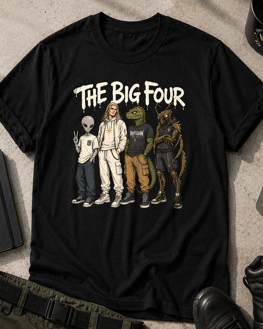 The Big Four Aliens T‑Shirt