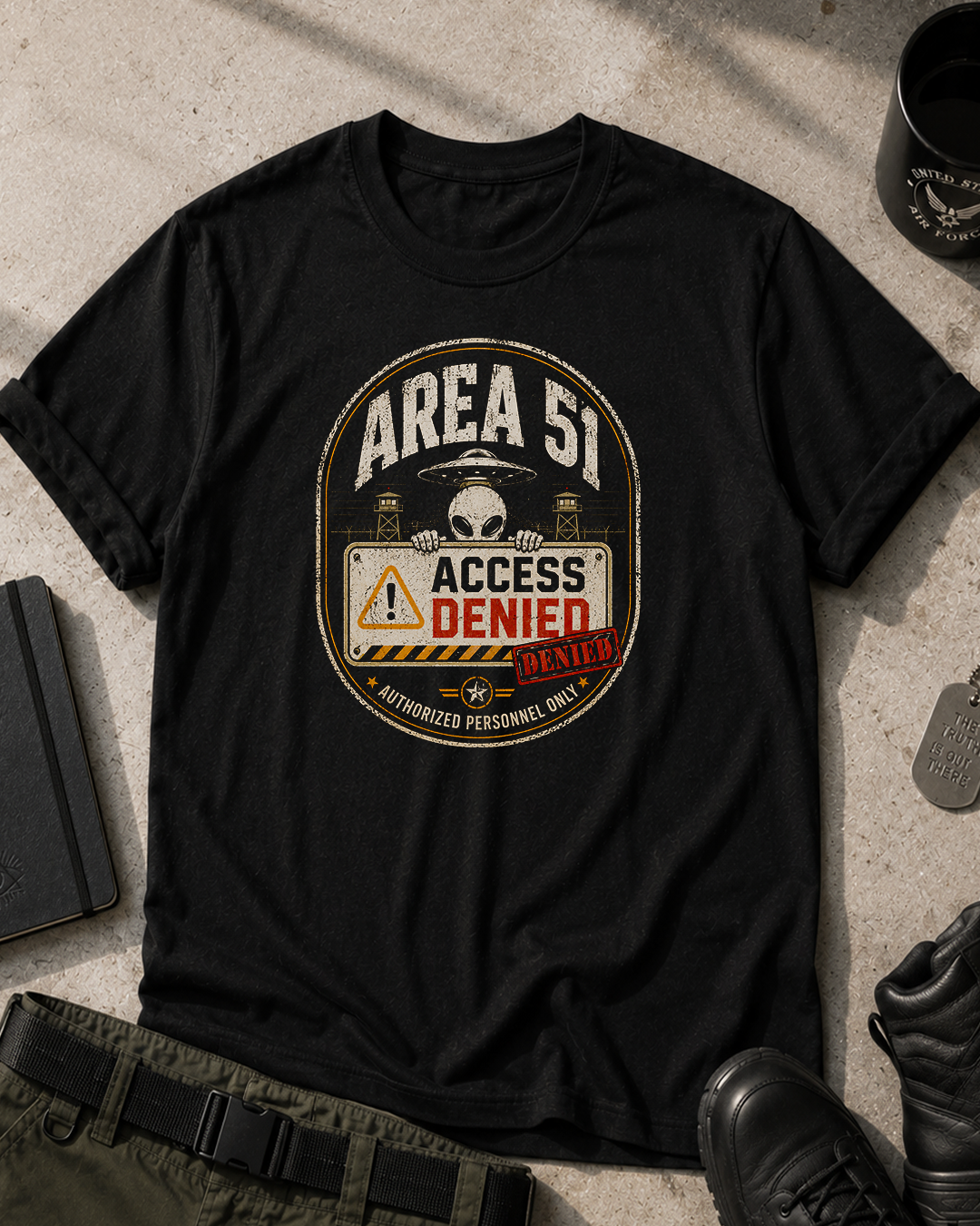 Area 51 Access Denied T-Shirt Printify
