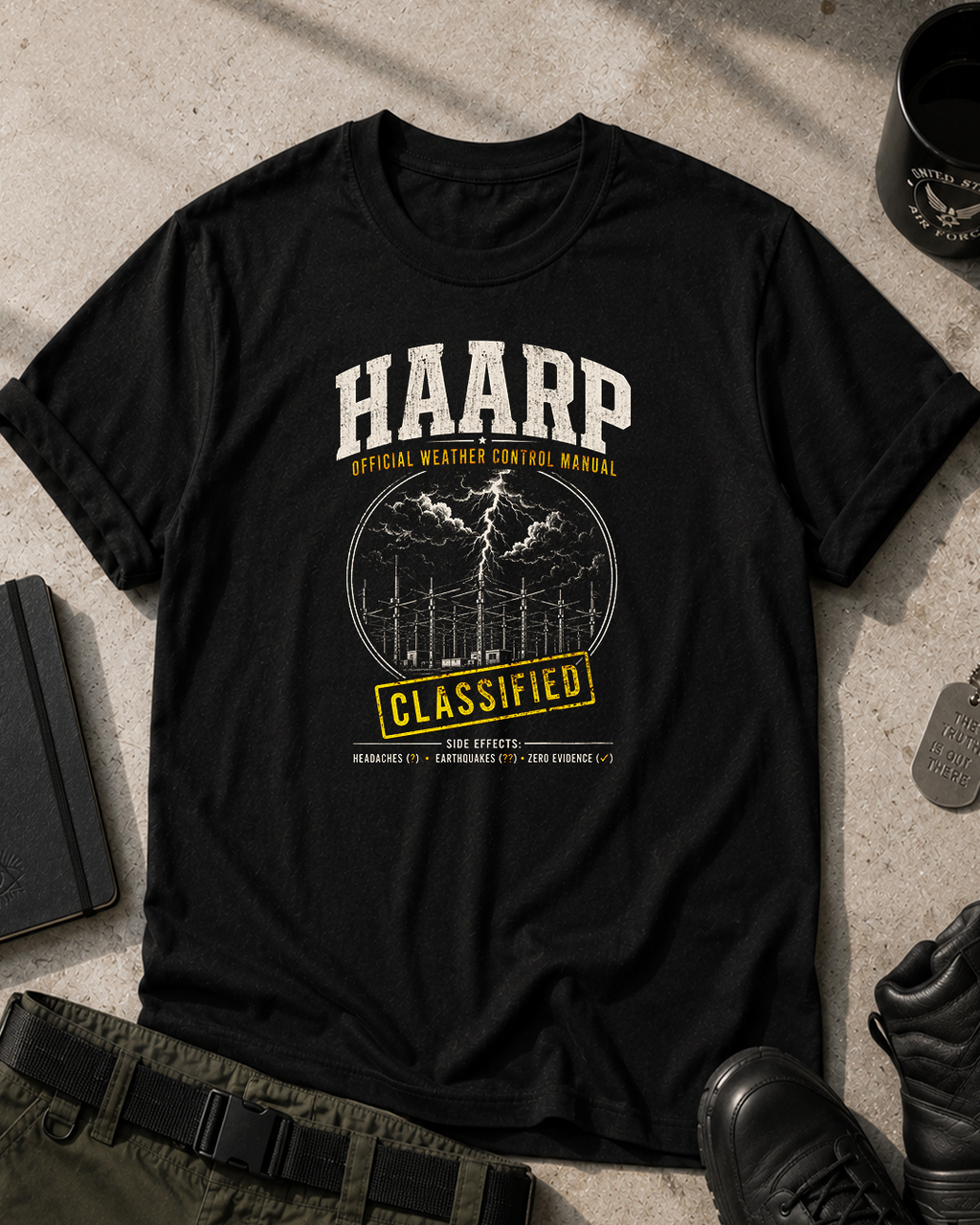 Haarp Weather Control T-Shirt Printify