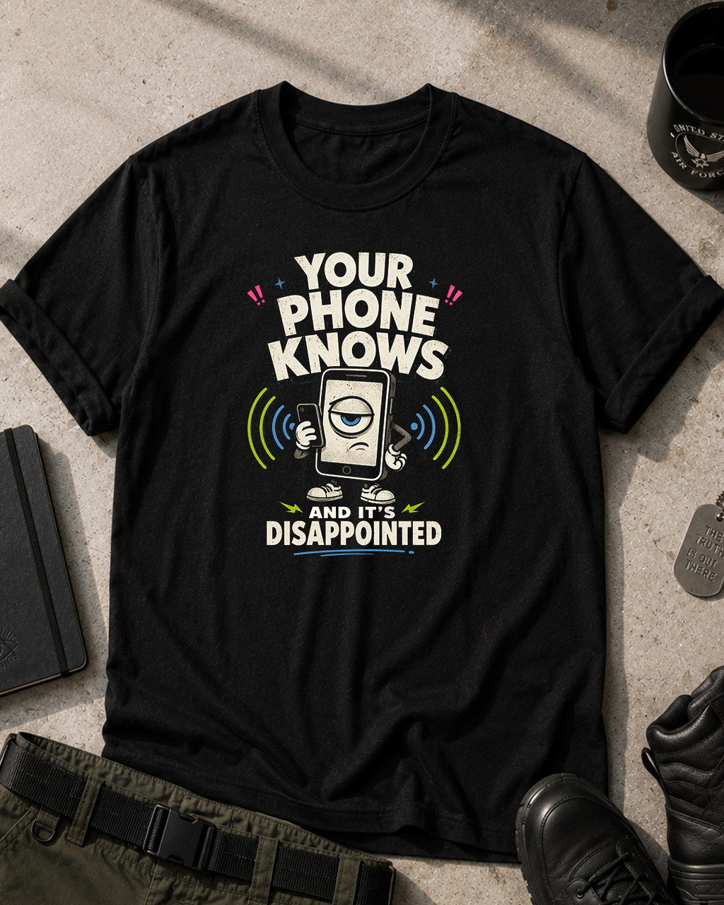 Your Phone Knows T-Shirt Printify