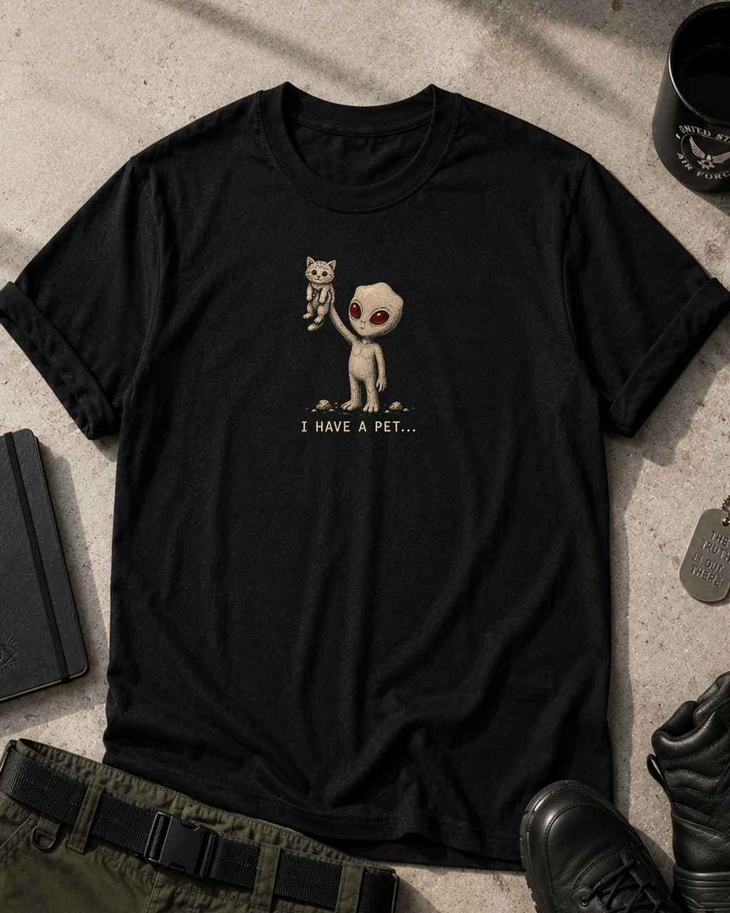 Varginha Alien I Have A Pet T-Shirt Printify