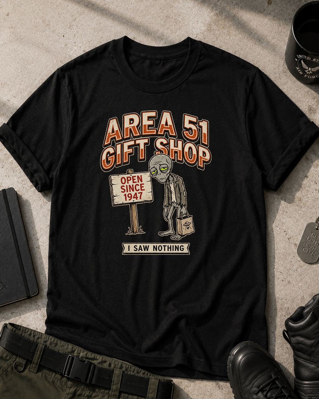 Area 51 Gift Shop T-Shirt Printify