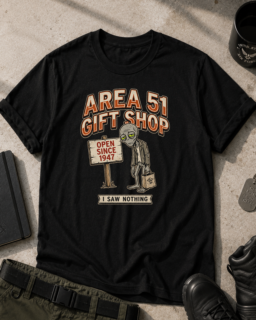 Area 51 Gift Shop T-Shirt Printify