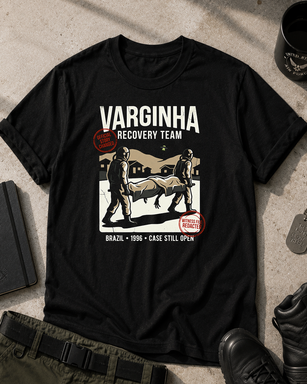 Varginha Alien Recovery Team T-Shirt Printify
