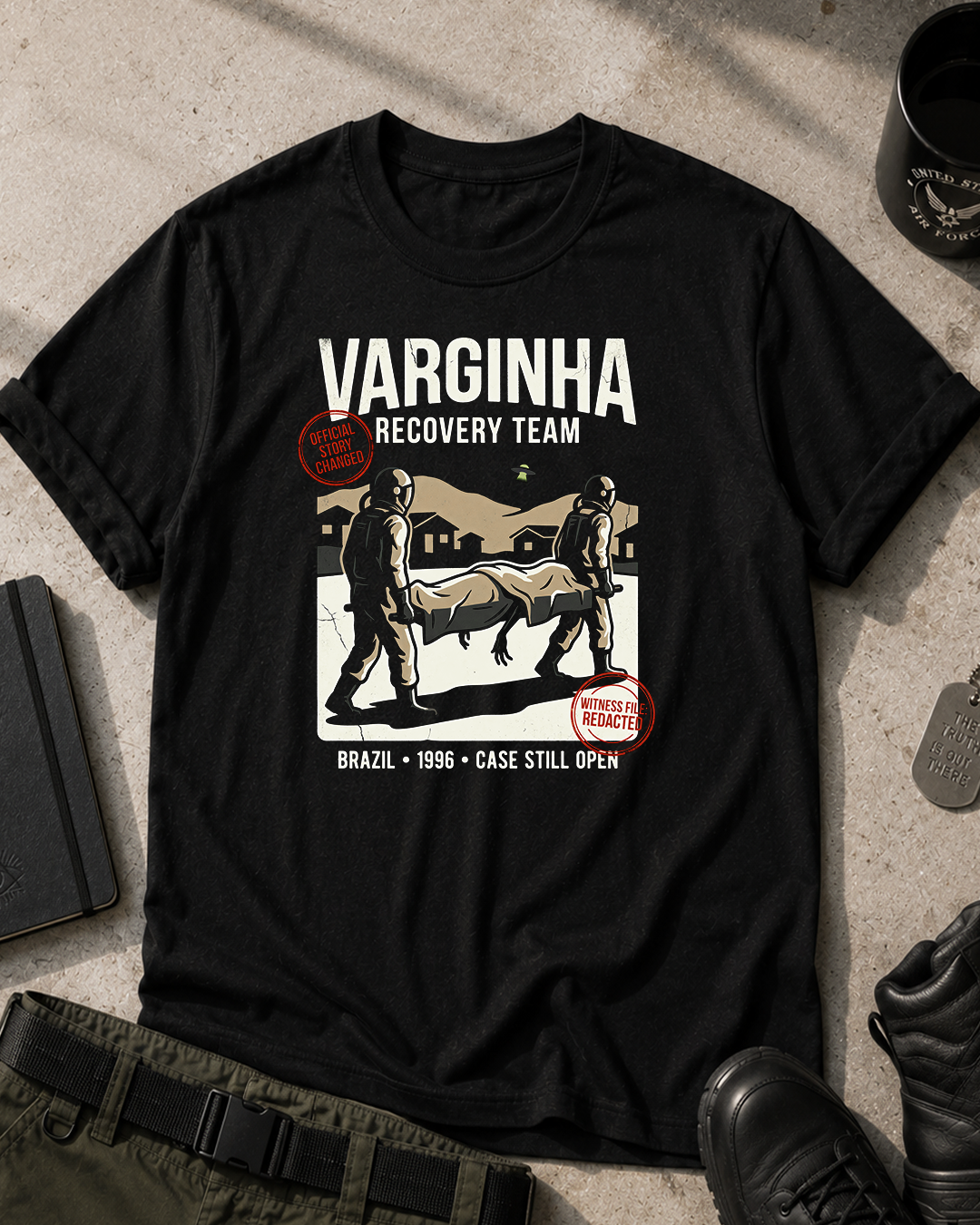 Varginha Alien Recovery Team T-Shirt Printify