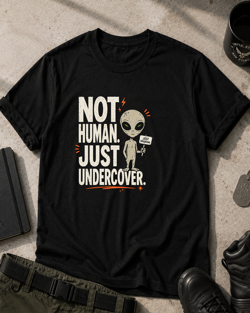 Not Human, Undercover T-Shirt Printify