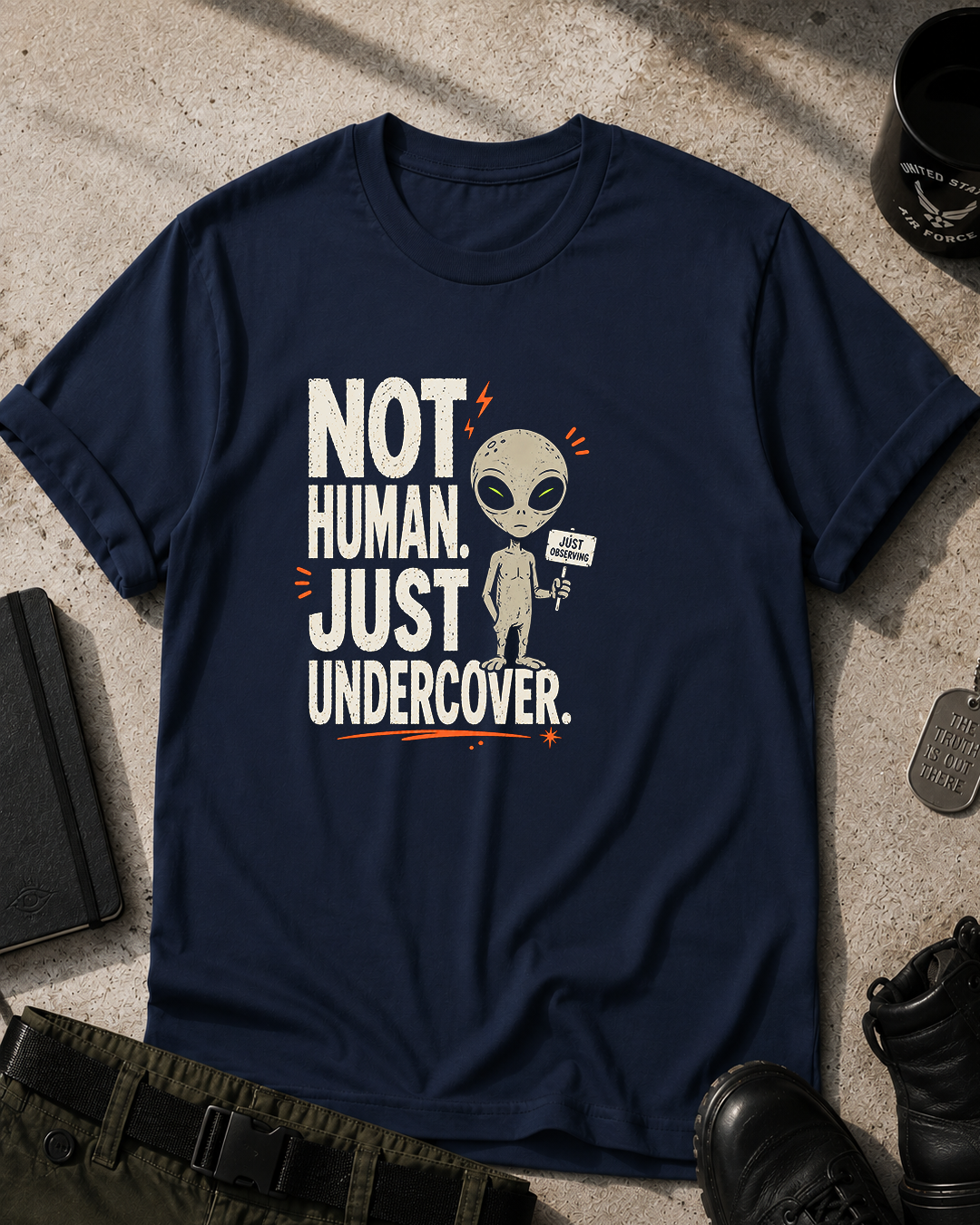 Not Human, Undercover T-Shirt Printify