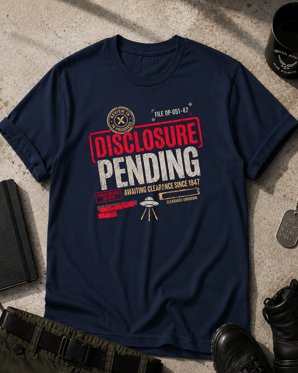 Disclorure Pending T-Shirt Printify