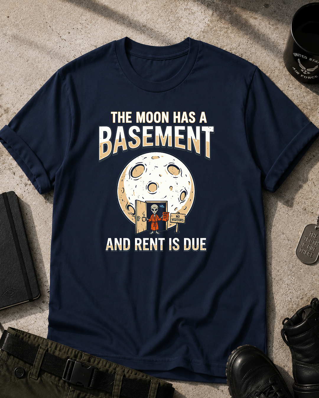 Hollow Moon Basement T-Shirt Printify
