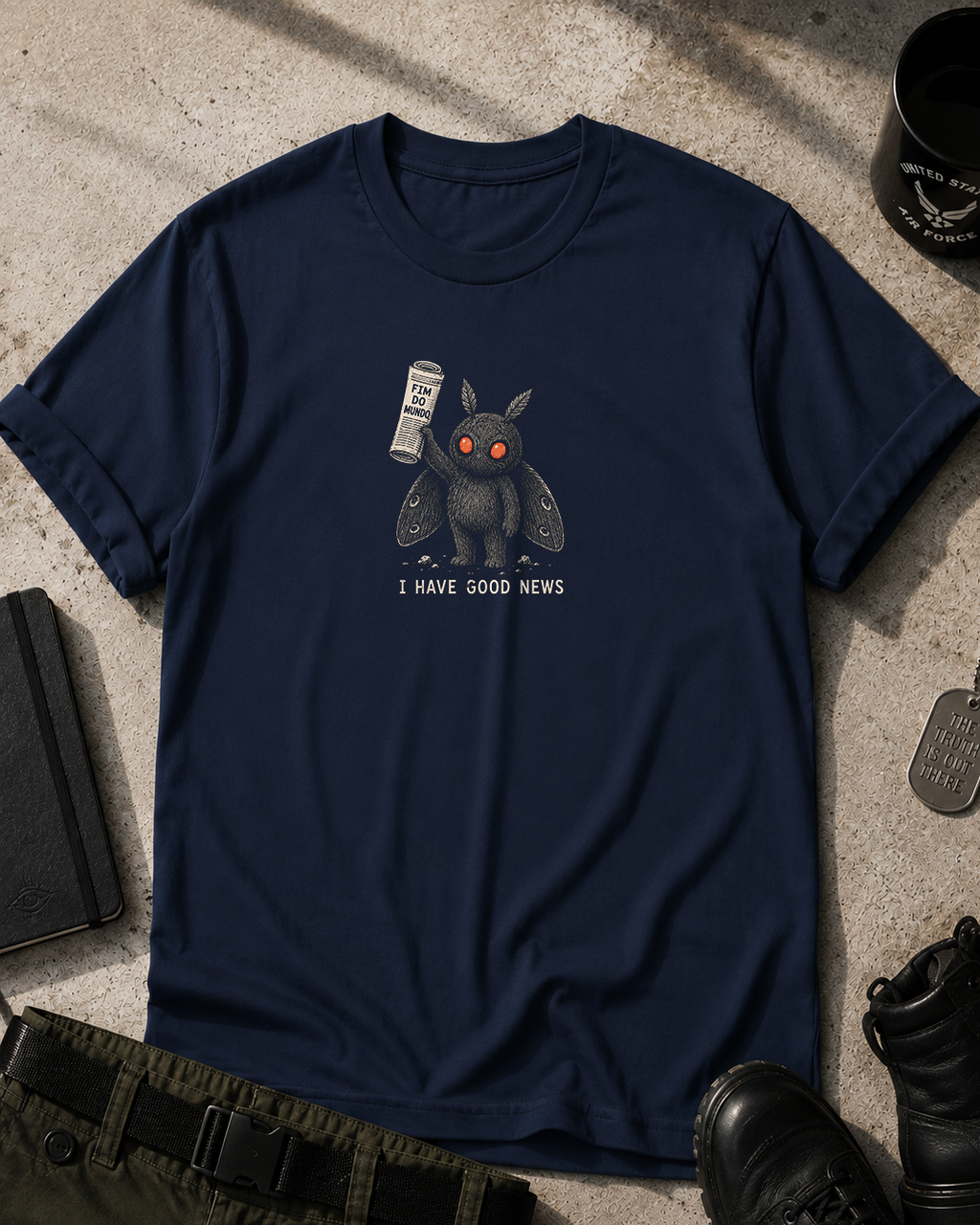 Mothman I Have Good News T-Shirt Printify