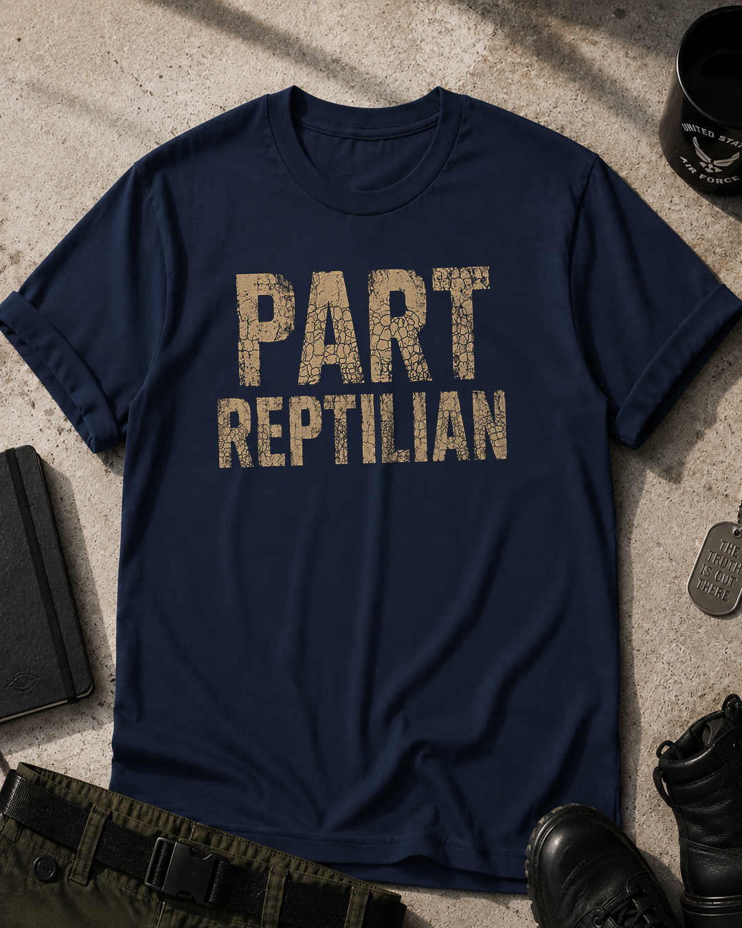 Part Reptilian T-Shirt Printify