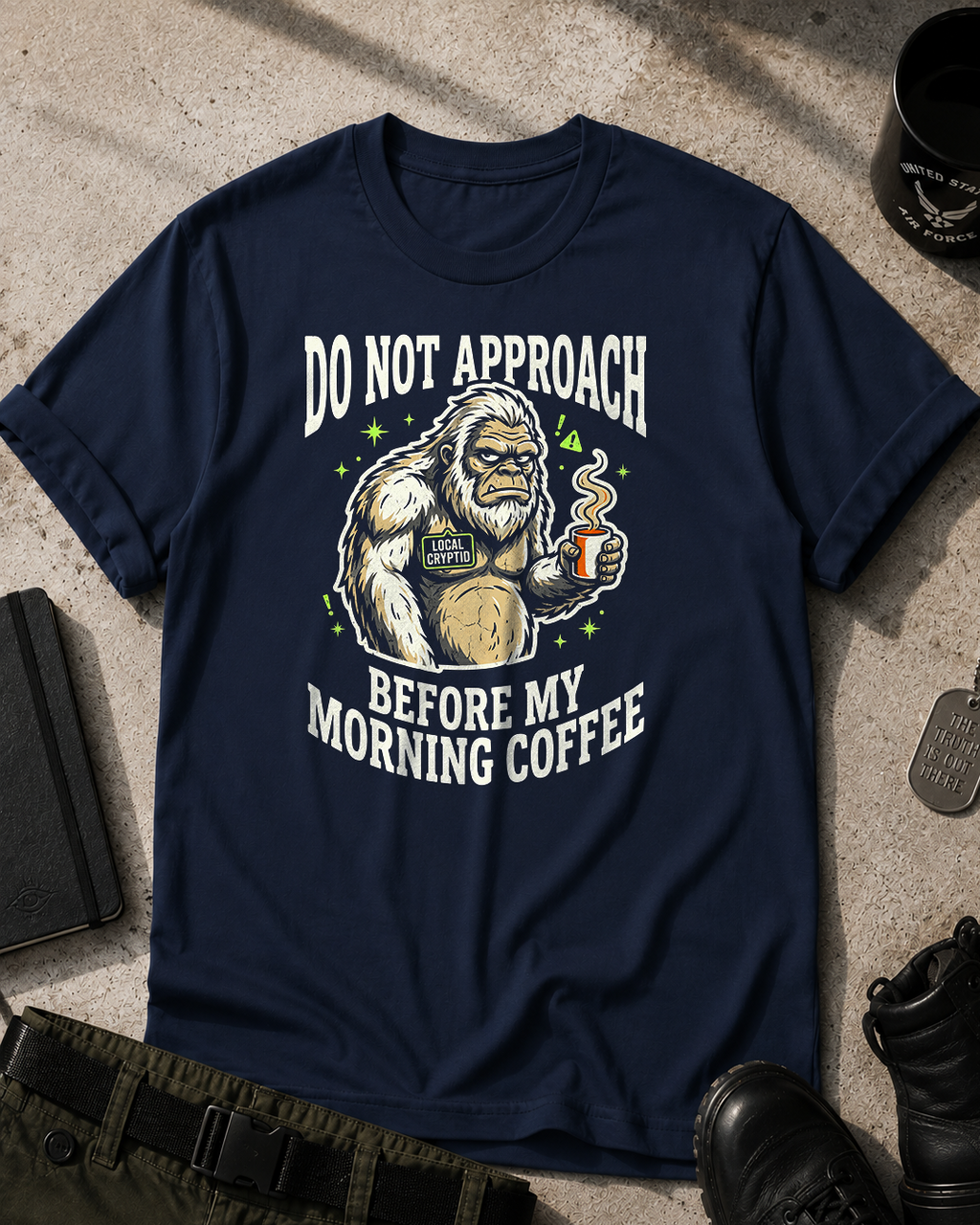 Bigfoot Morning Coffee T-Shirt
