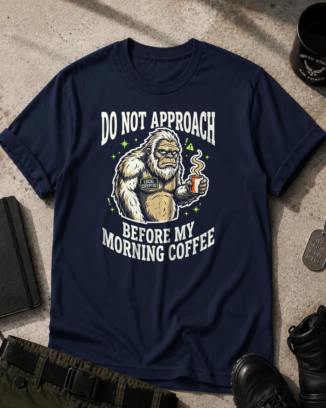 Bigfoot Morning Coffee T-Shirt