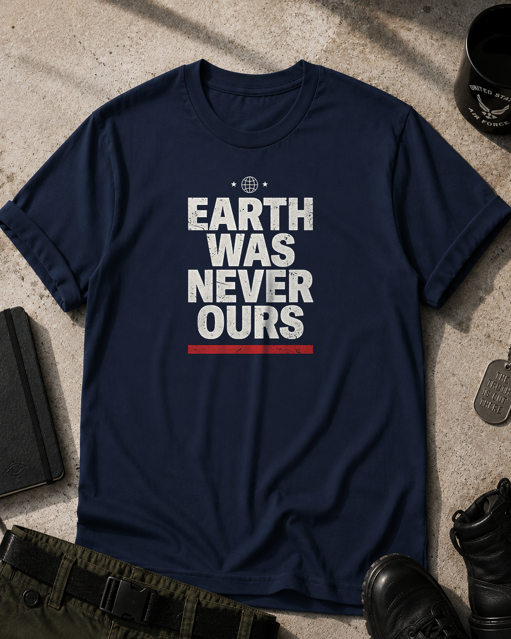 Earth Was Never Ours T-Shirt Printify