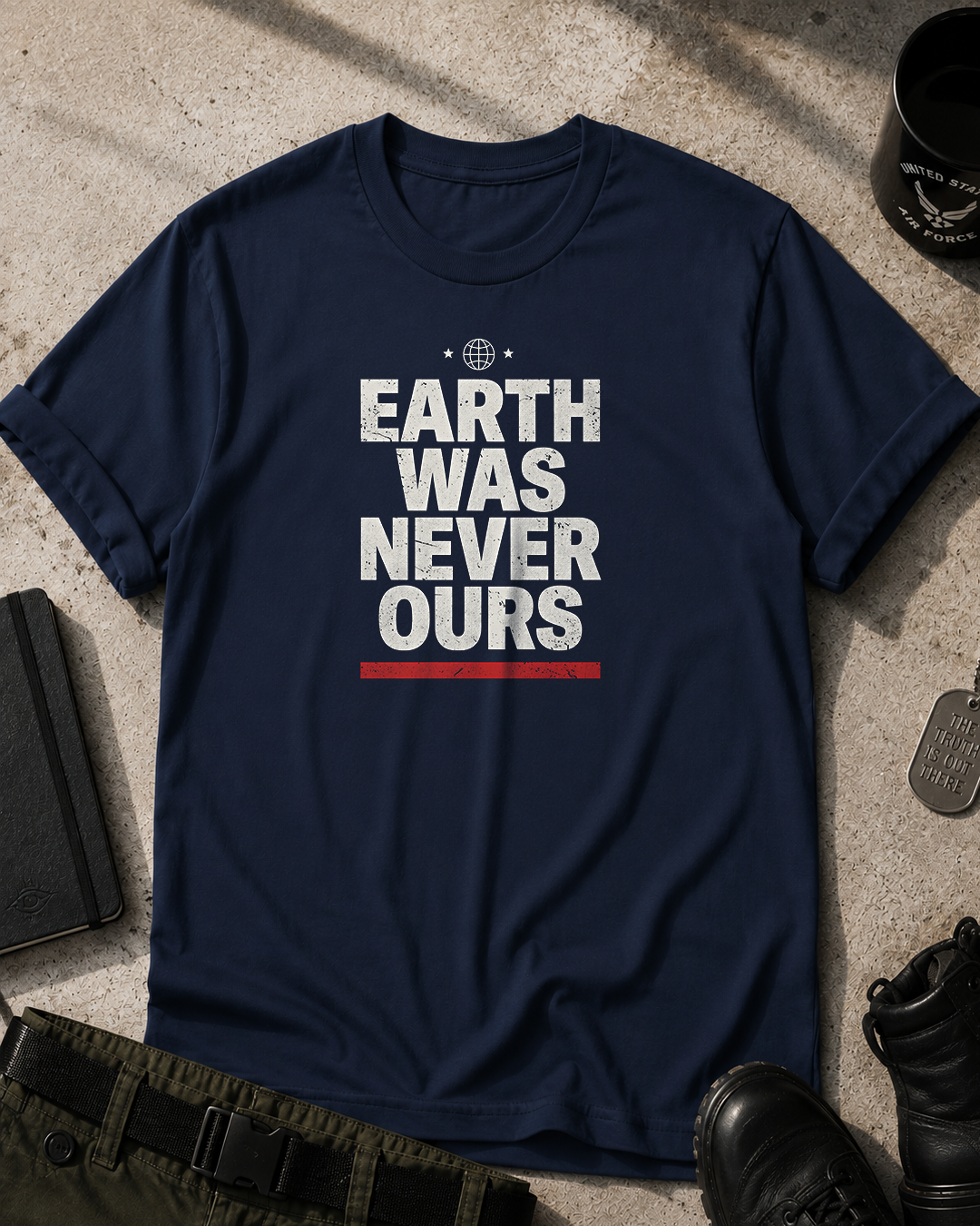 Earth Was Never Ours T-Shirt Printify
