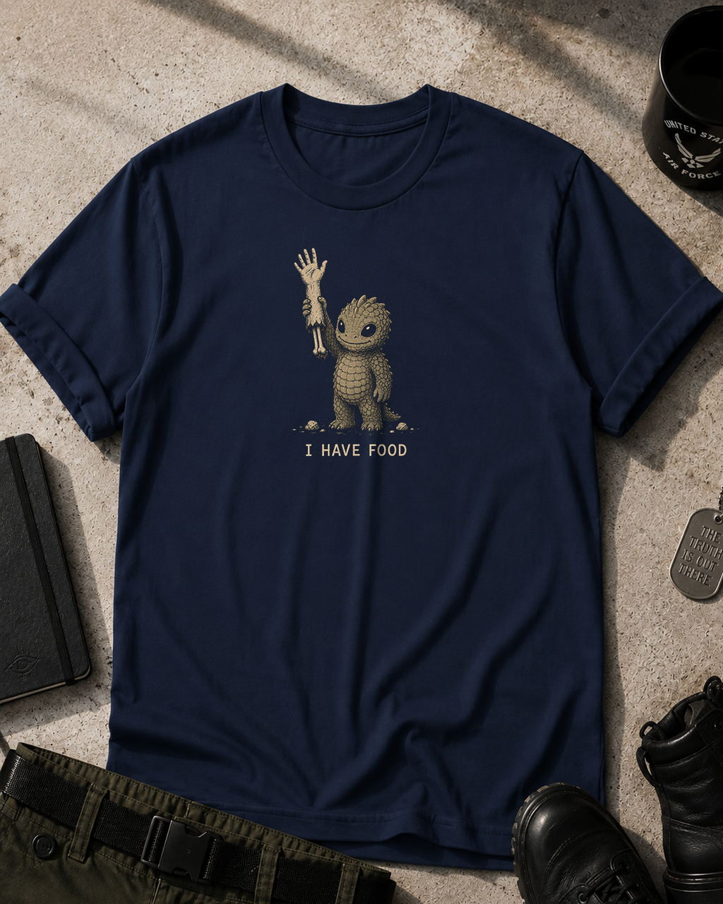Reptilian I Have Food T-Shirt Printify