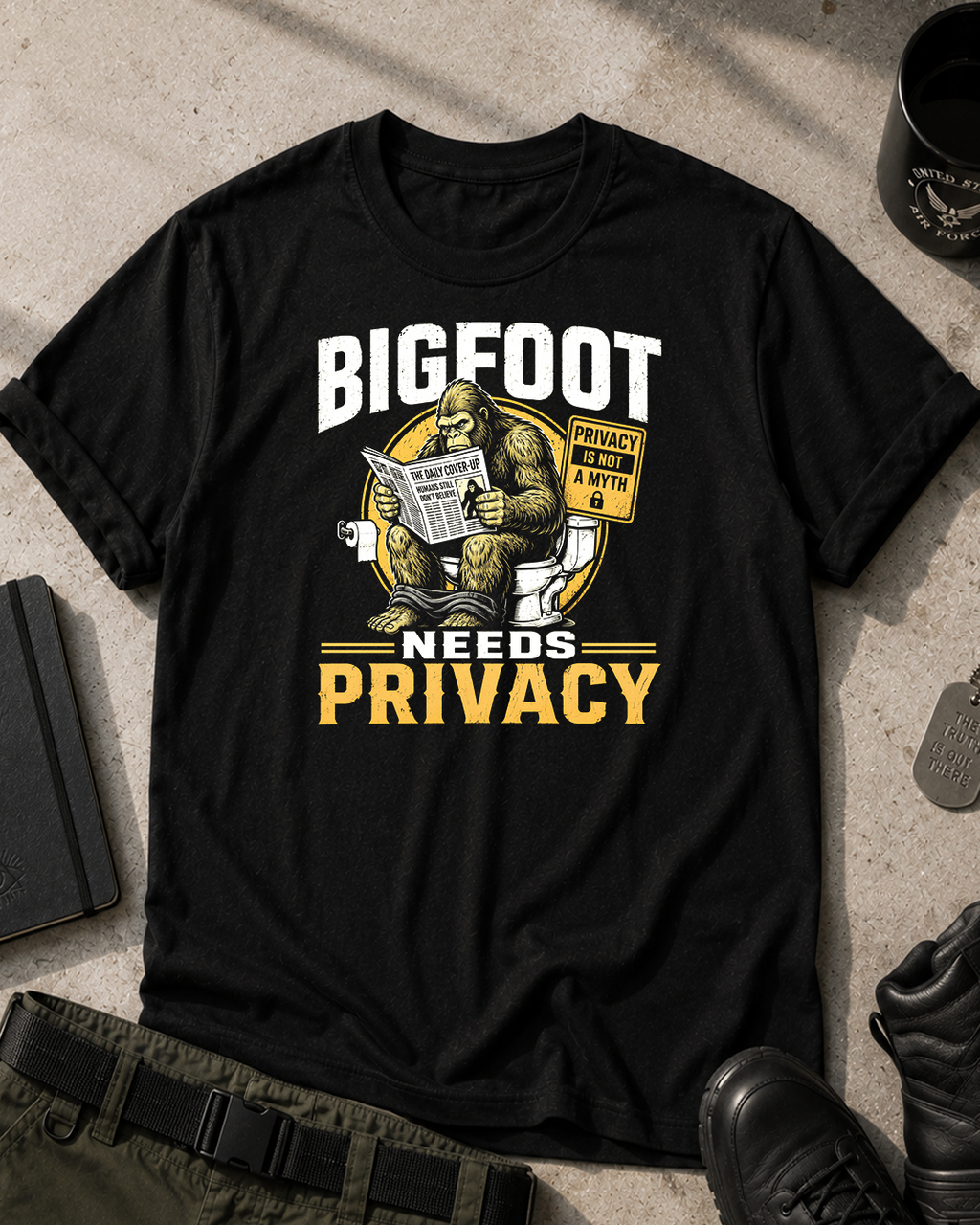Bigfoot Needs Privacy T-Shirt
