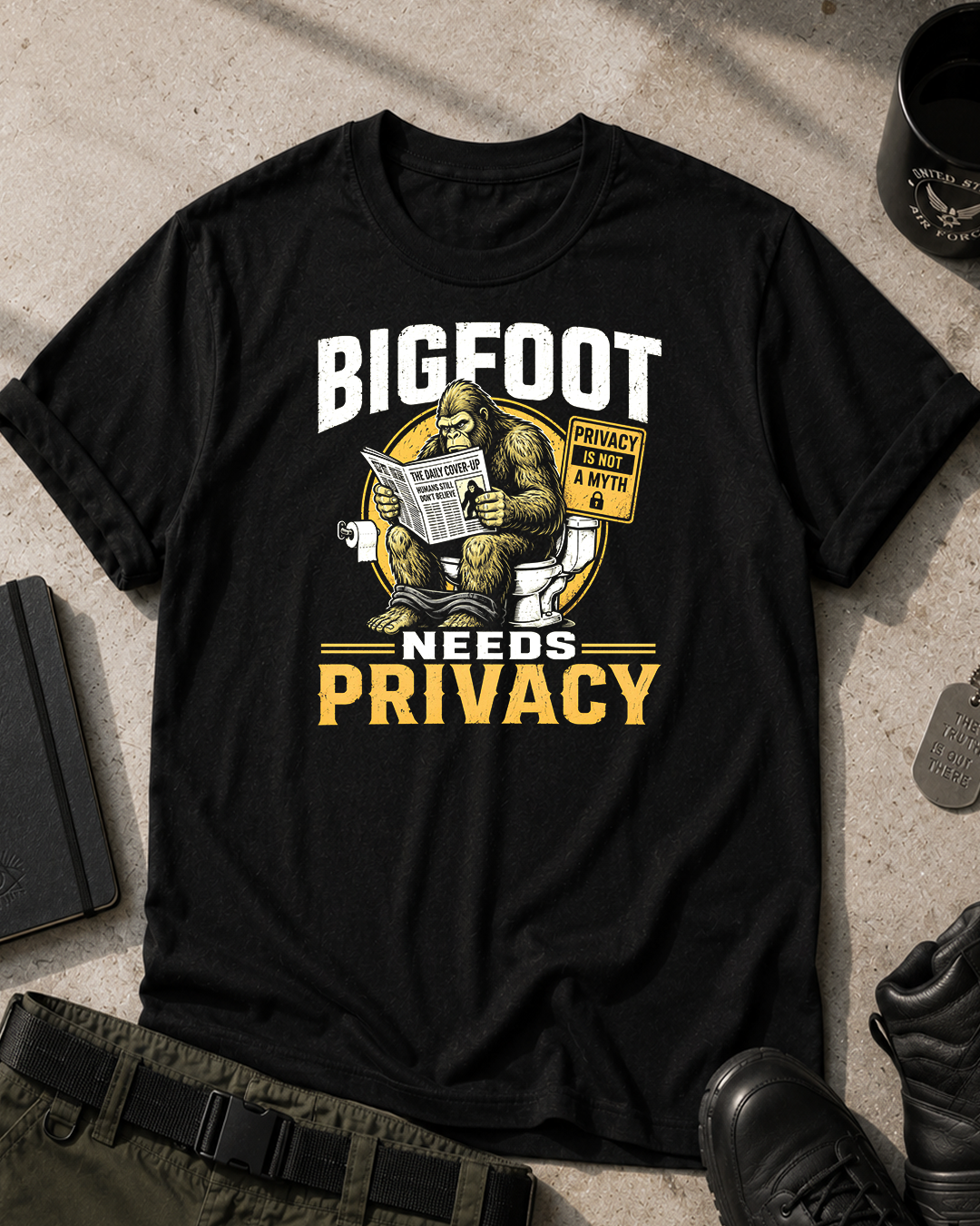 Bigfoot Needs Privacy T-Shirt