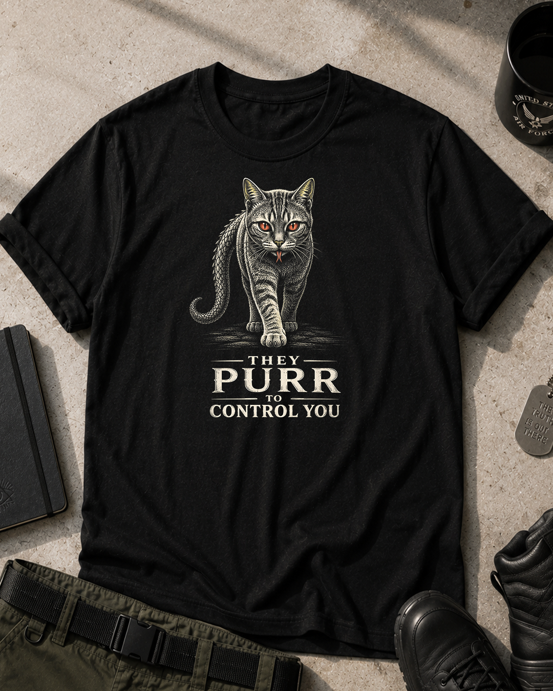 Cats, They Purr To Control You T-Shirt