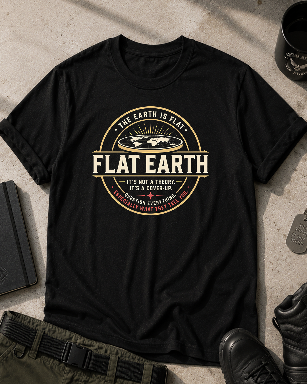 Flat Earth T-Shirt