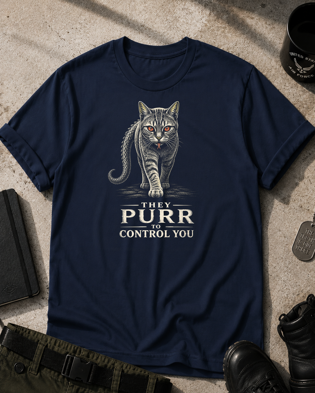 Cats, They Purr To Control You T-Shirt