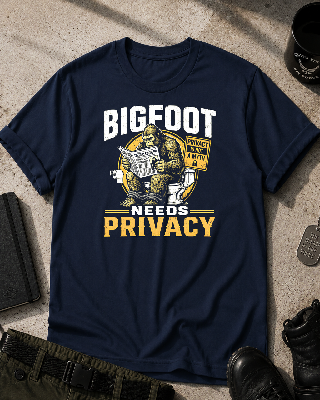 Bigfoot Needs Privacy T-Shirt
