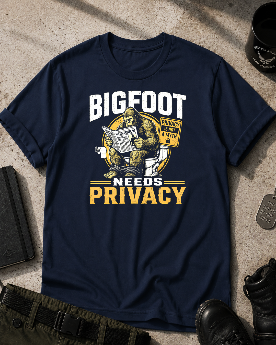 Bigfoot Needs Privacy T-Shirt