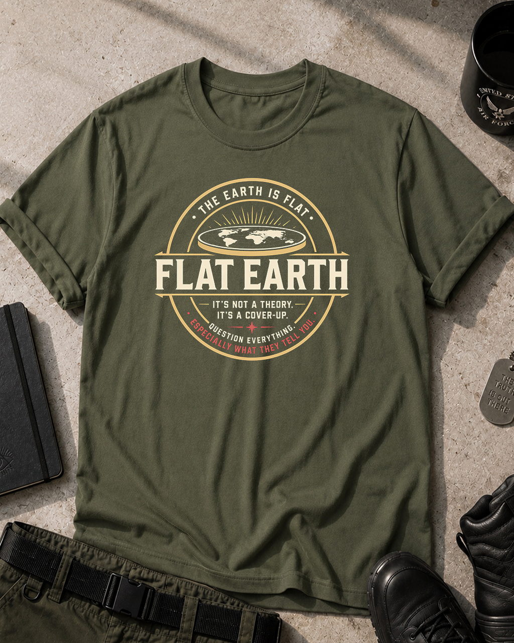 Flat Earth T-Shirt