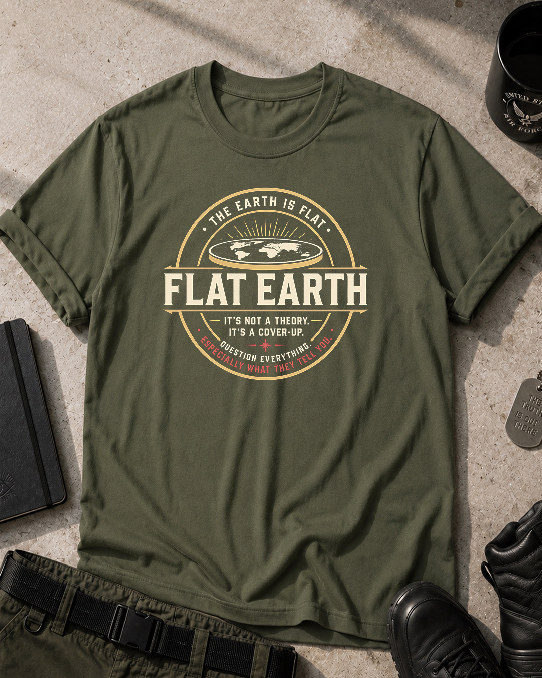 Flat Earth T-Shirt