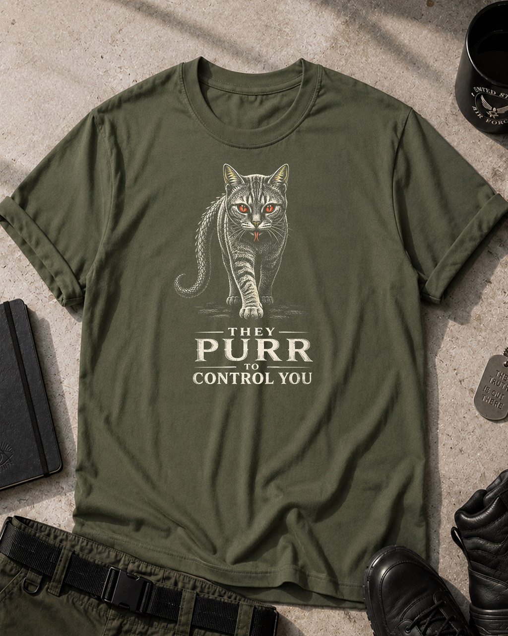 Cats, They Purr To Control You T-Shirt