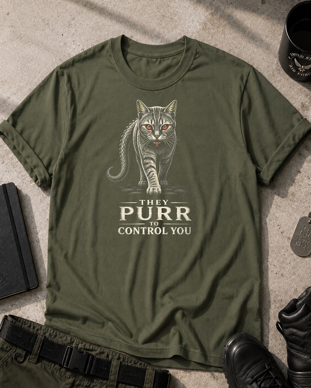 Cats, They Purr To Control You T-Shirt