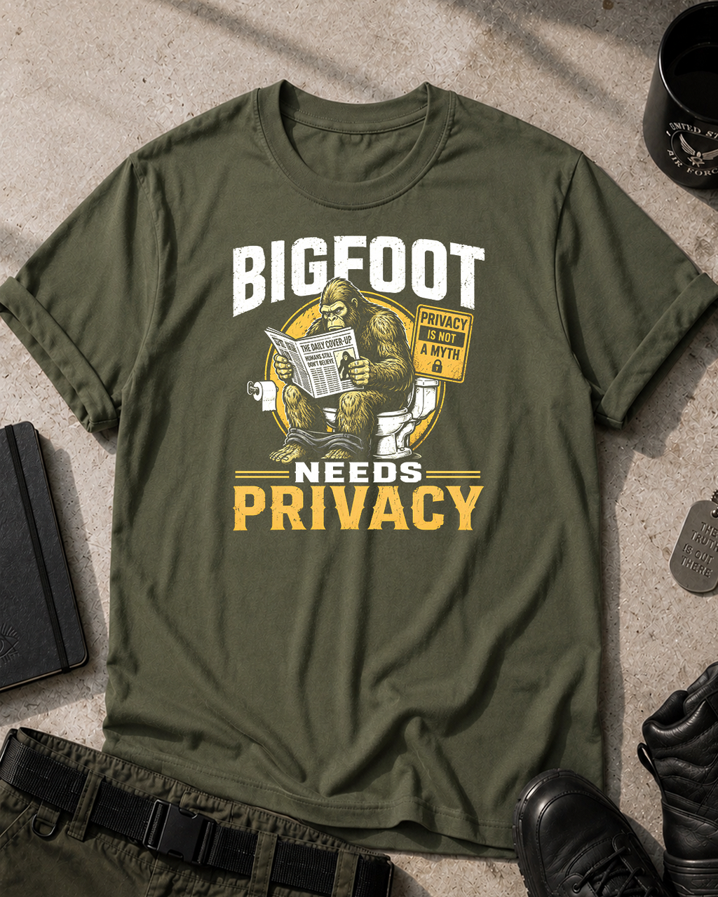 Bigfoot Needs Privacy T-Shirt