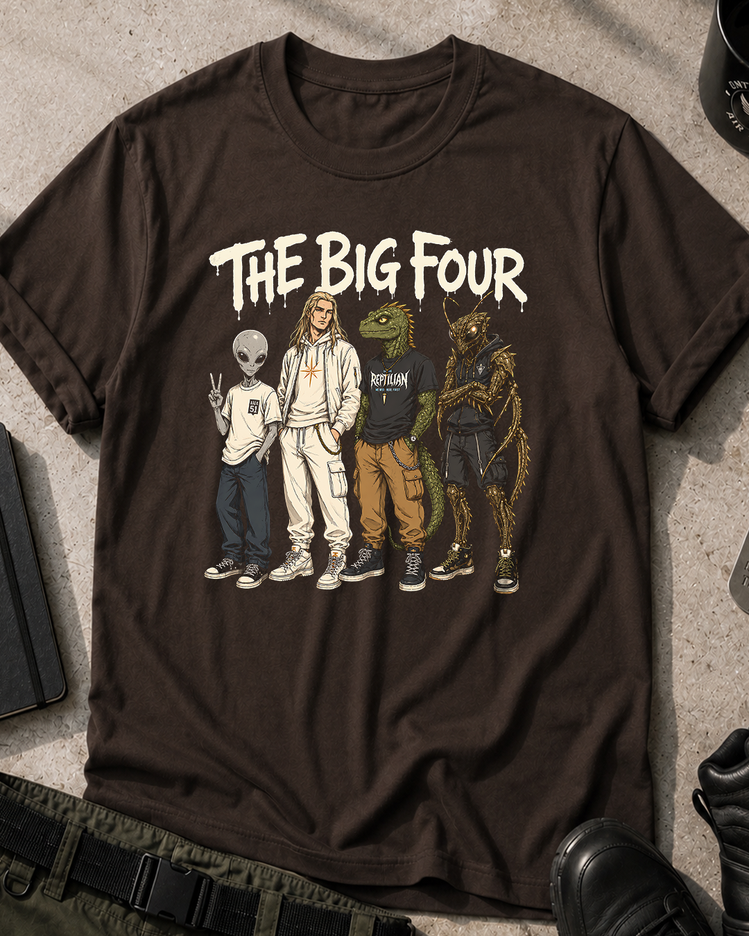 The Big Four Aliens T‑Shirt