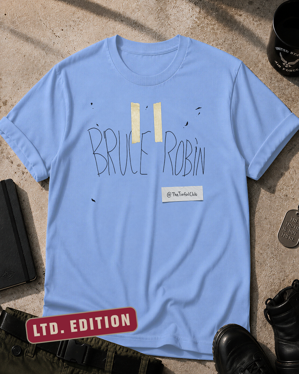 J Franco Alien T-Shirt Blue LTD. Printify
