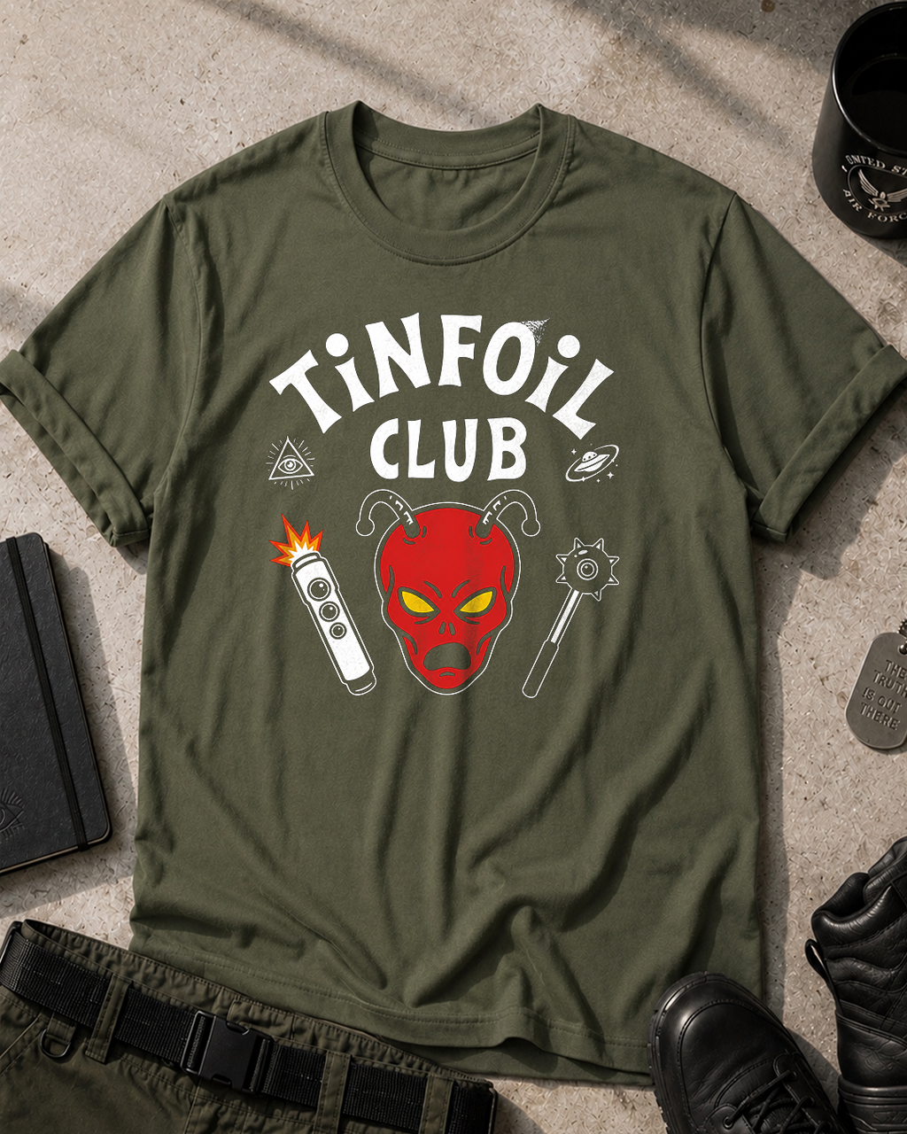 Tinfoil Club Hellfire T-Shirt Printify