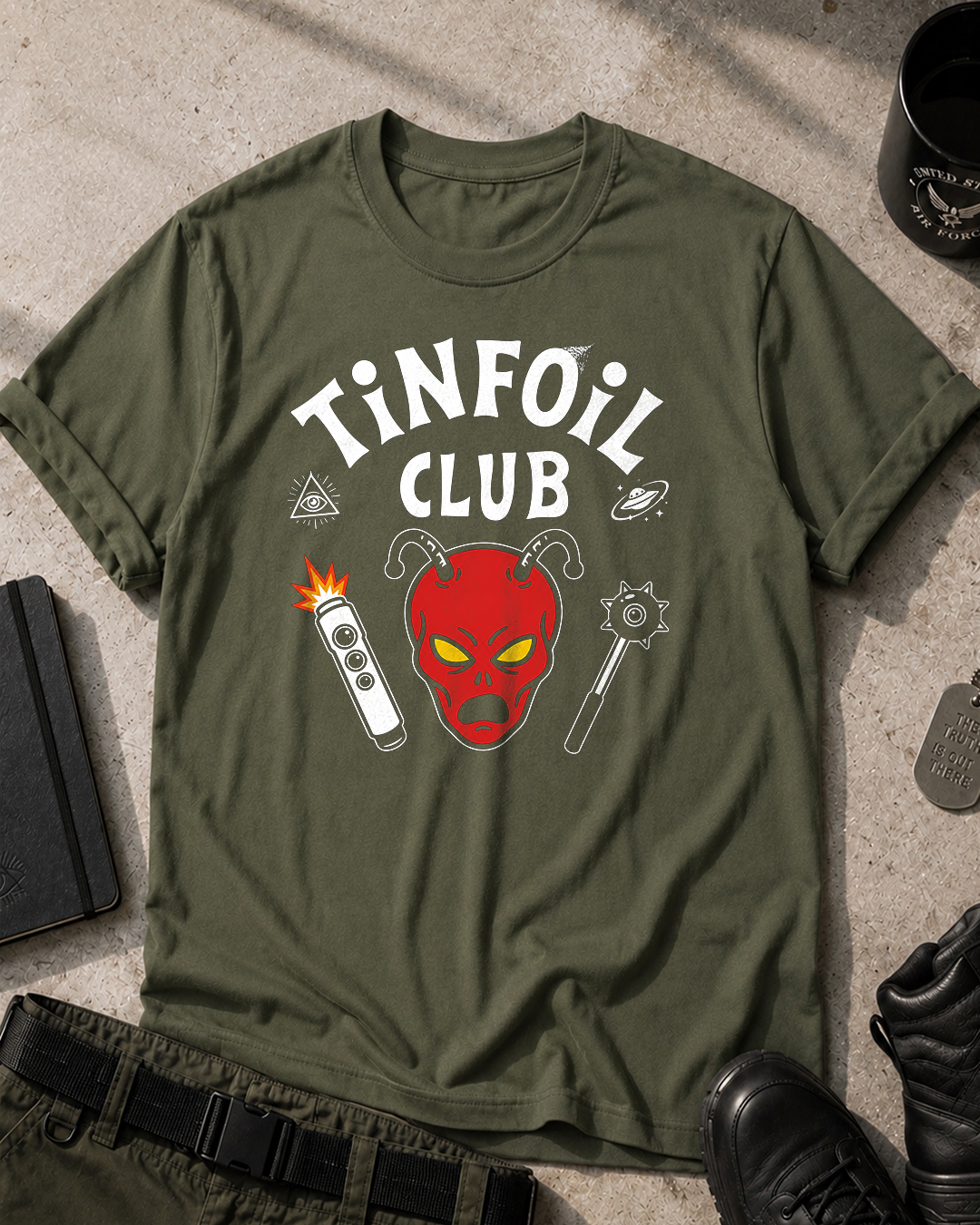 Tinfoil Club Hellfire T-Shirt Printify