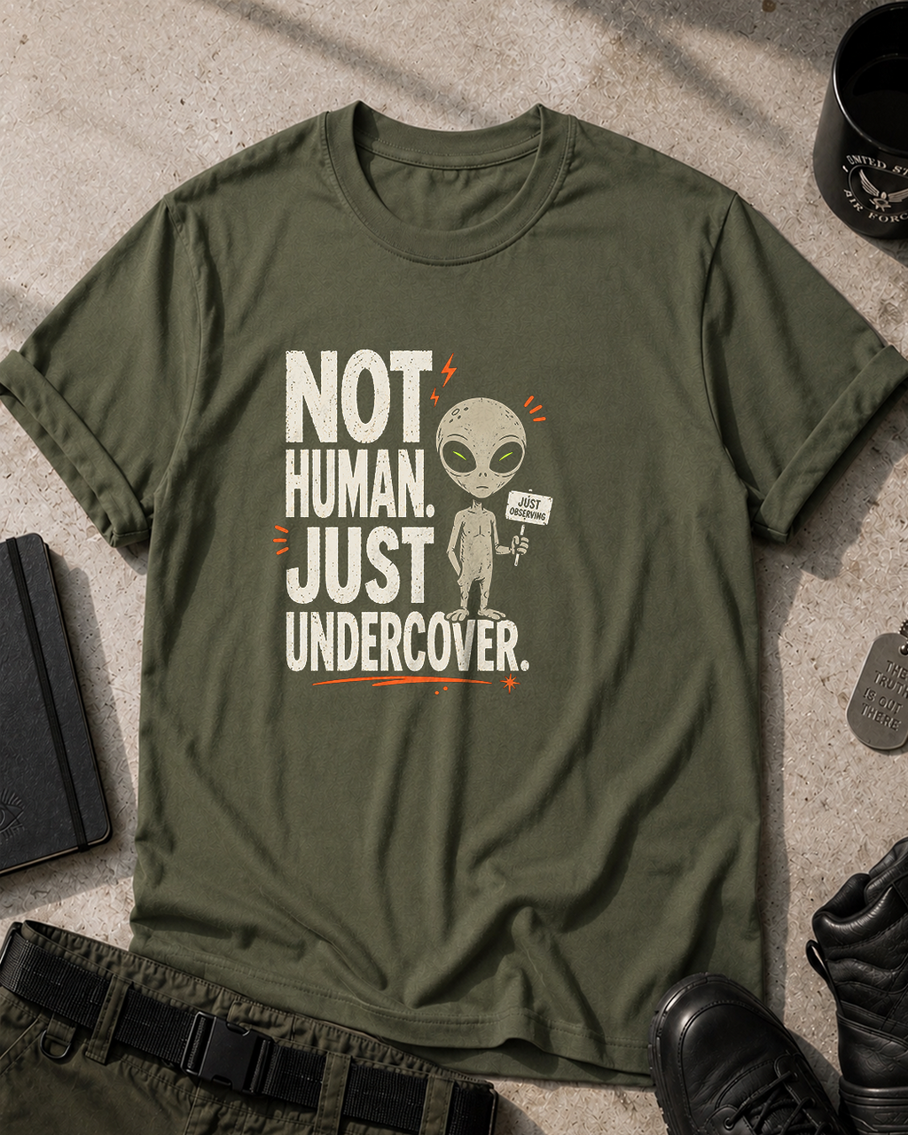 Not Human, Undercover T-Shirt Printify