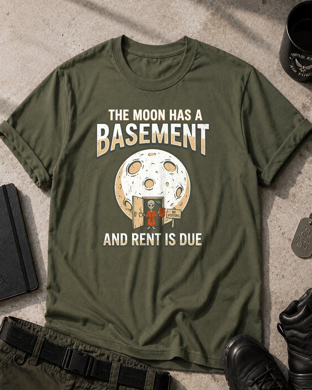 Hollow Moon Basement T-Shirt Printify