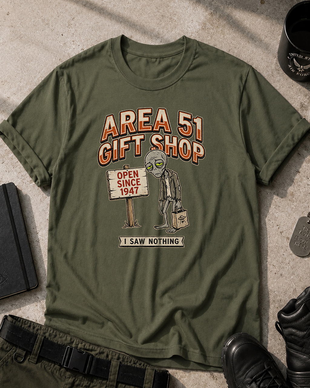 Area 51 Gift Shop T-Shirt Printify