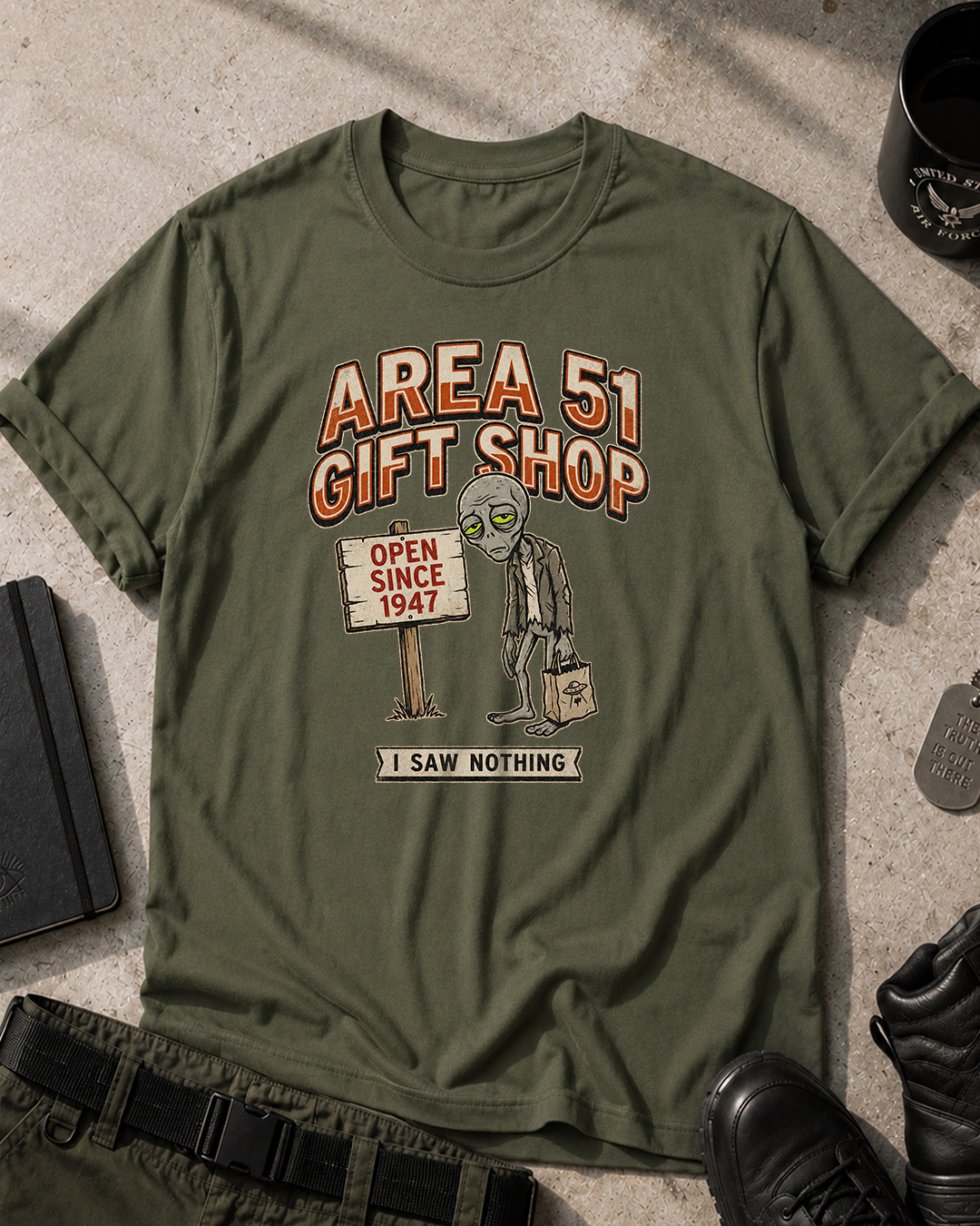 Area 51 Gift Shop T-Shirt Printify