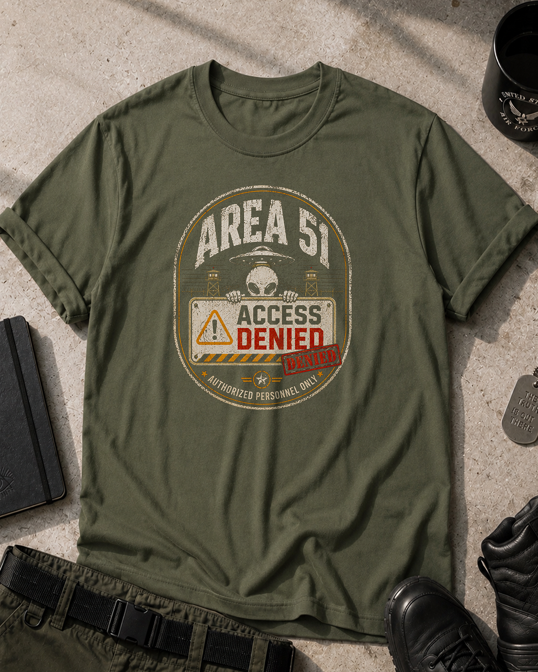Area 51 Access Denied T-Shirt Printify