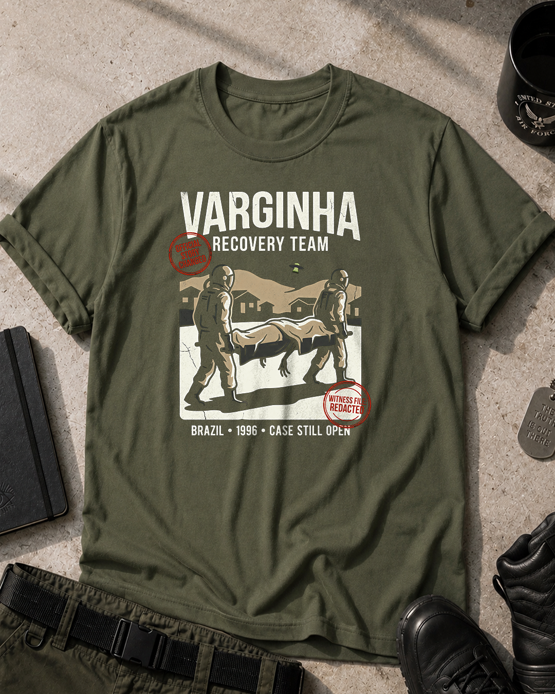 Varginha Alien Recovery Team T-Shirt Printify