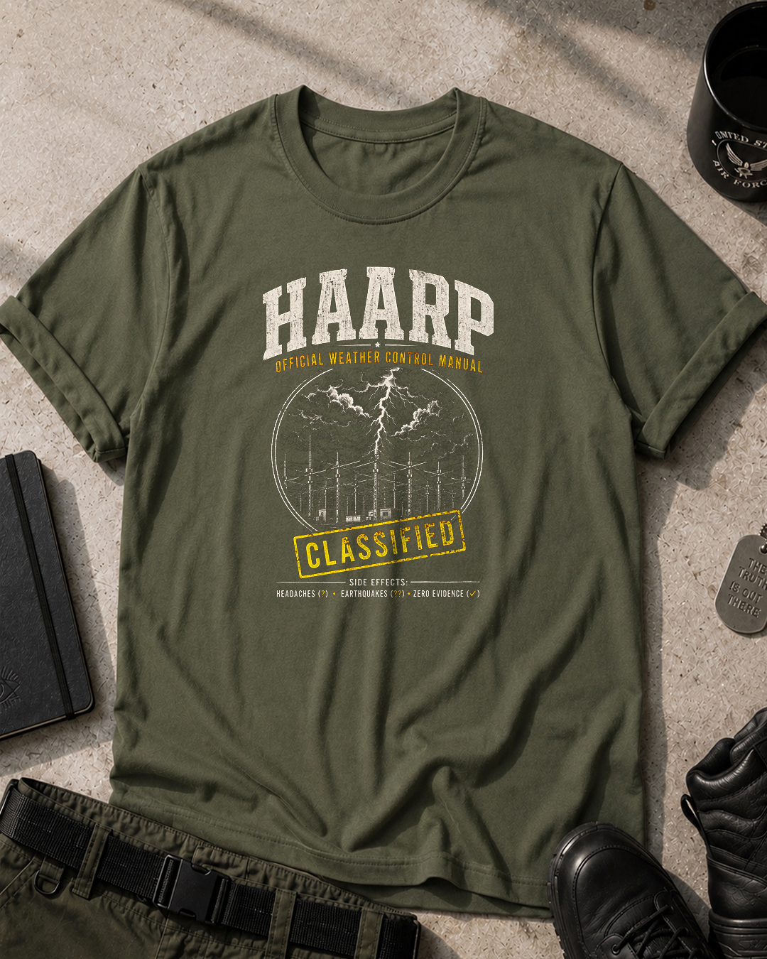 Haarp Weather Control T-Shirt Printify