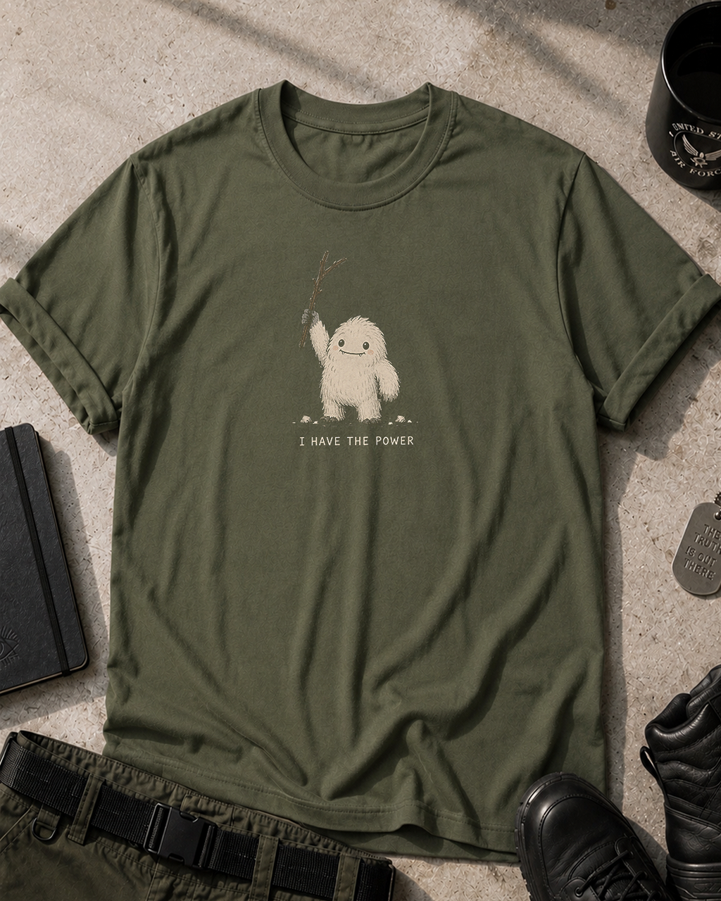 Yeti I Have The Power T-Shirt Printify