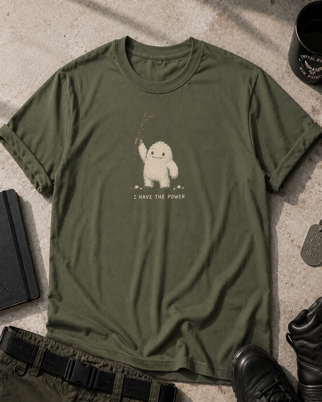 Yeti I Have The Power T-Shirt Printify