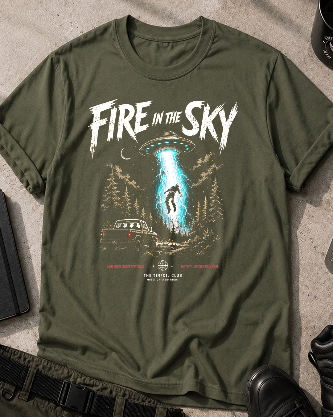 Alien Abduction Fire In The Sky T-Shirt