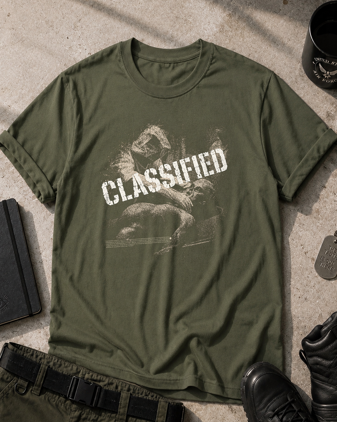 Roswell Alien Classified T-Shirt Printify