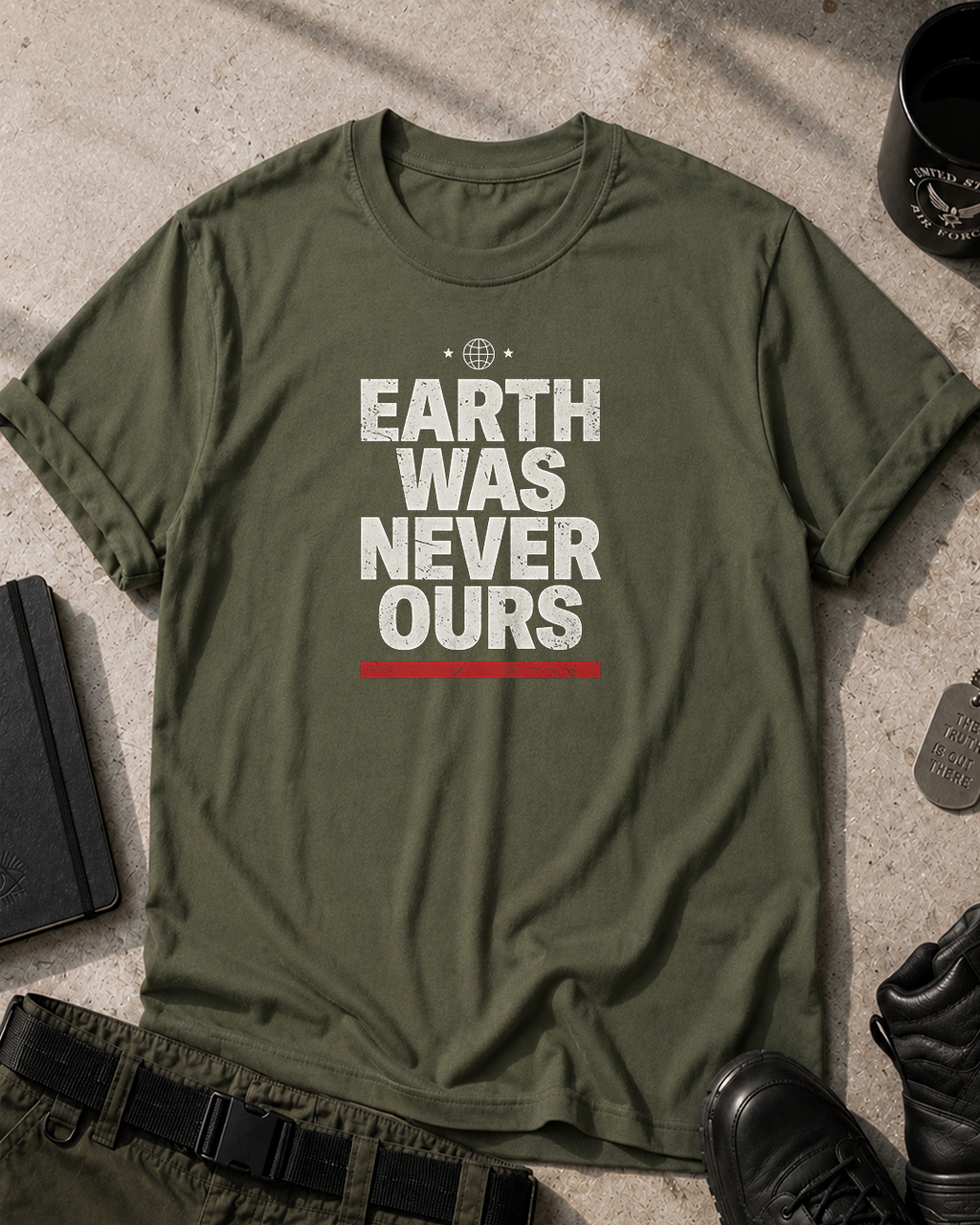 Earth Was Never Ours T-Shirt Printify