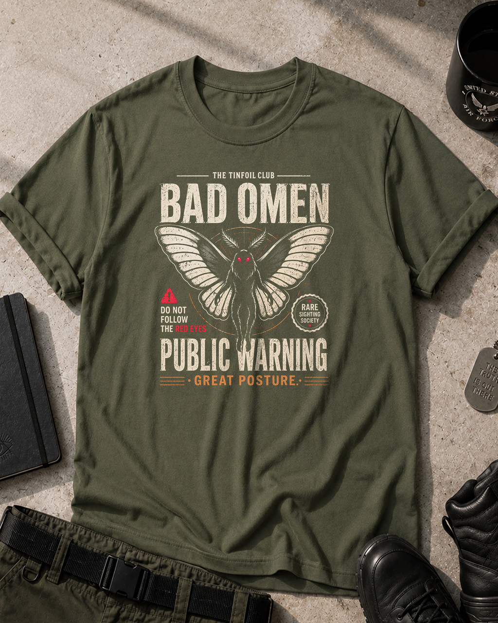 Mothman Bad Omen T-Shirt